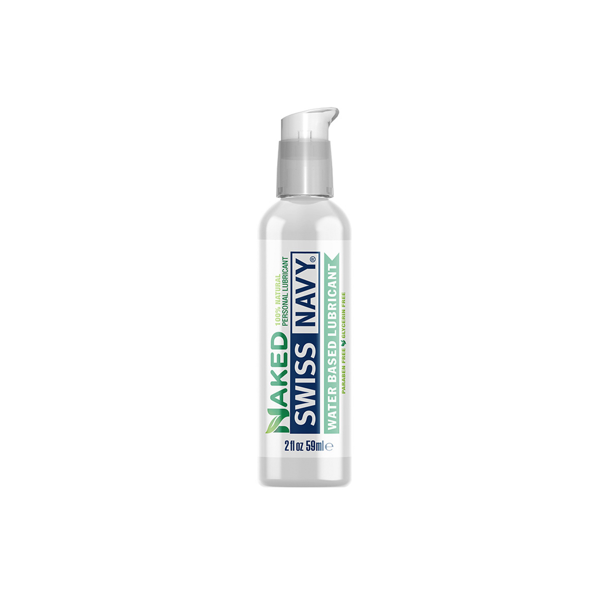 Lubricante 2 Oz All Natural Naked Swiss Navy Base Agua Divino Placer