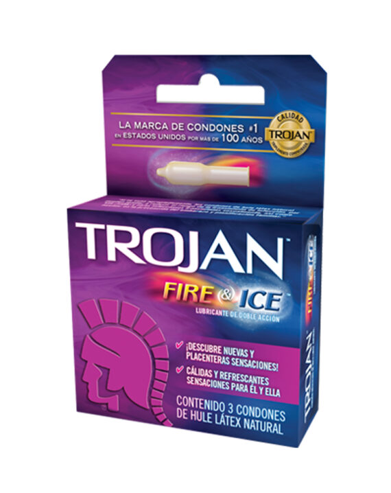 Preservativos trojan frio-caliente