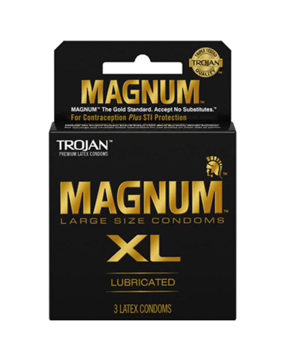 Condones magnum XL paquete de 3