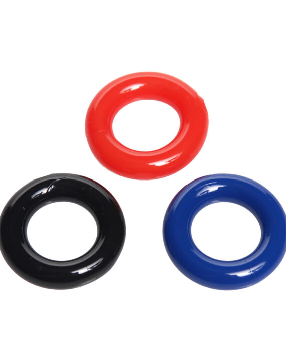 3 Anillos Para el Pene de Colores Sytetchy