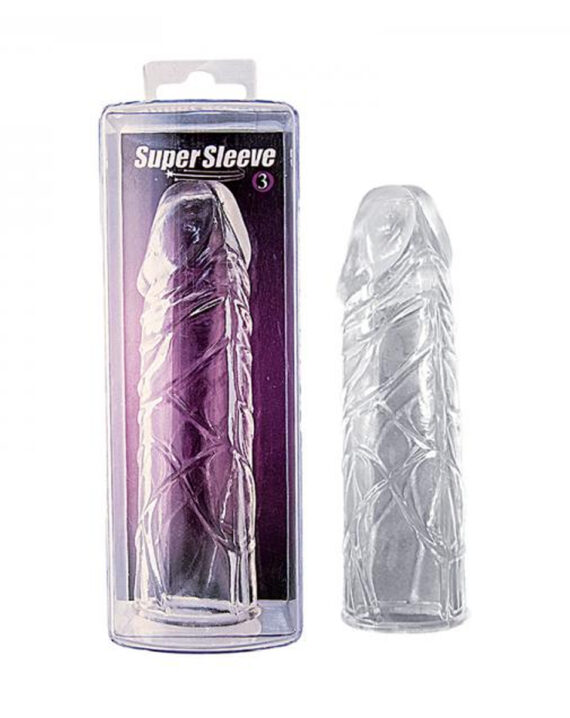 Funda Realista Super Sleeve Para el Pene Transparente