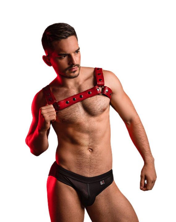 Horny Dude Adjustable Harness Rojo/Rojo Dale + S/M
