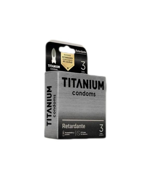 Preservativos Titanium Retardante 3 Unidades