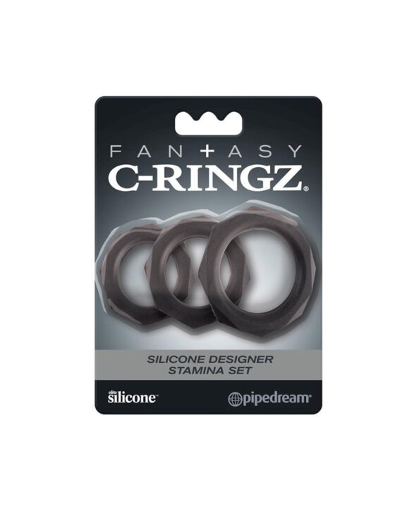 Set Fantasy de 3 Anillos para el Pene Negros