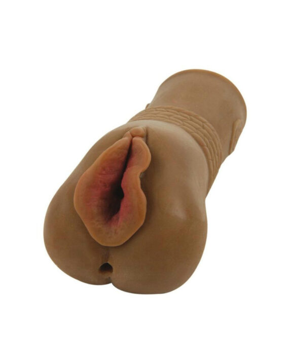 Masturbador Cyberstroker Ano y Vagina Chocolate