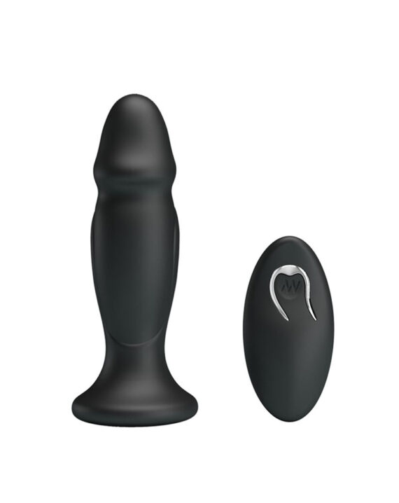 Vibrador Con Control Remoto Anal Mr Play Negro