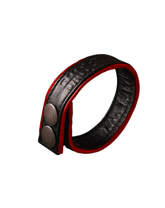 Anillo Brazalete M/L Negro/Rojo Horny Dude Leather