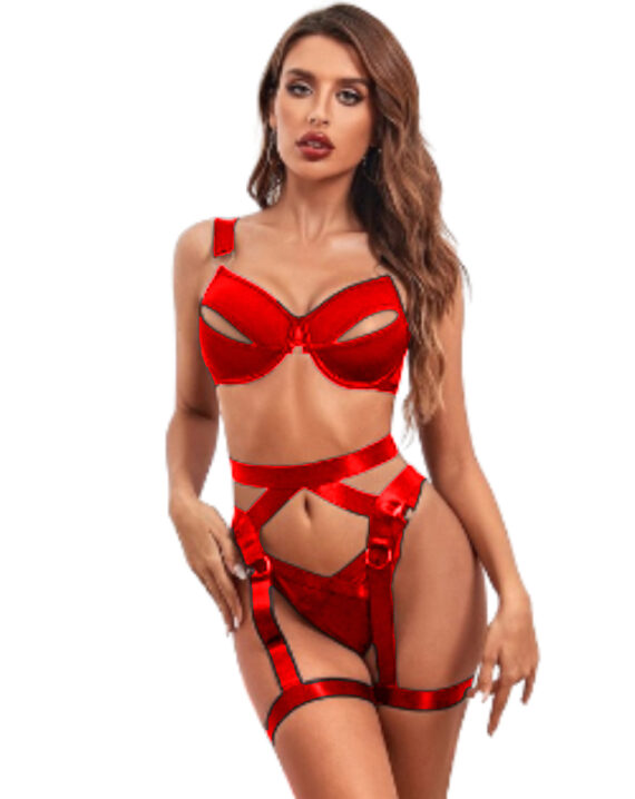 Conjunto 403 Color Rojo Divino Placer S/M