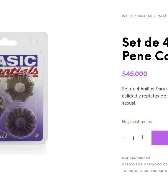 Set de 4 Anillos Para el Pene Calexotics - Imagen 4