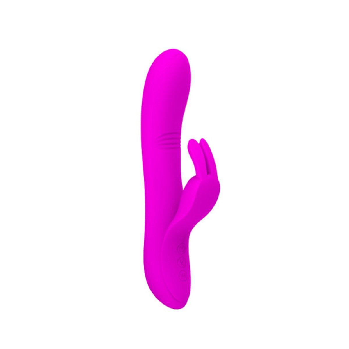 Vibrador Doble con Conejito Color Fucsia - DIVINO PLACER