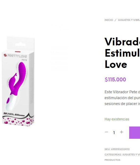 Vibrador Pete doble Estimulación Pretty Love - Imagen 8