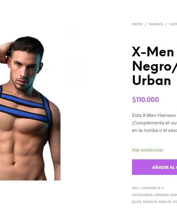 X-Men Harness S Negro/Azul Dale + Urban - Imagen 3