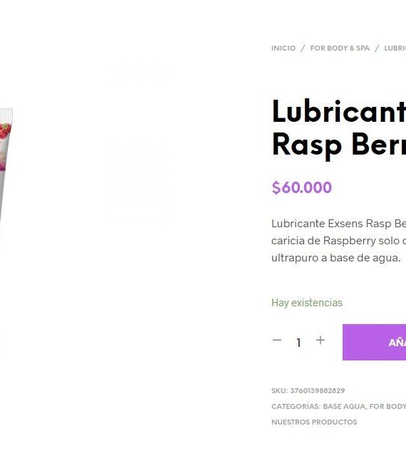 Lubricante Exsens Rasp Berry 2.37 Oz - Imagen 2