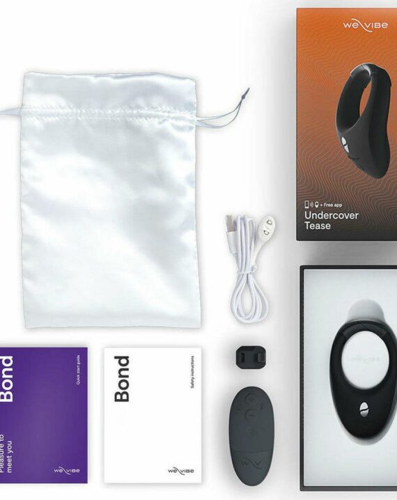 Anillo Vibrador Bond Negro We Vibe con Aplicación - Imagen 6