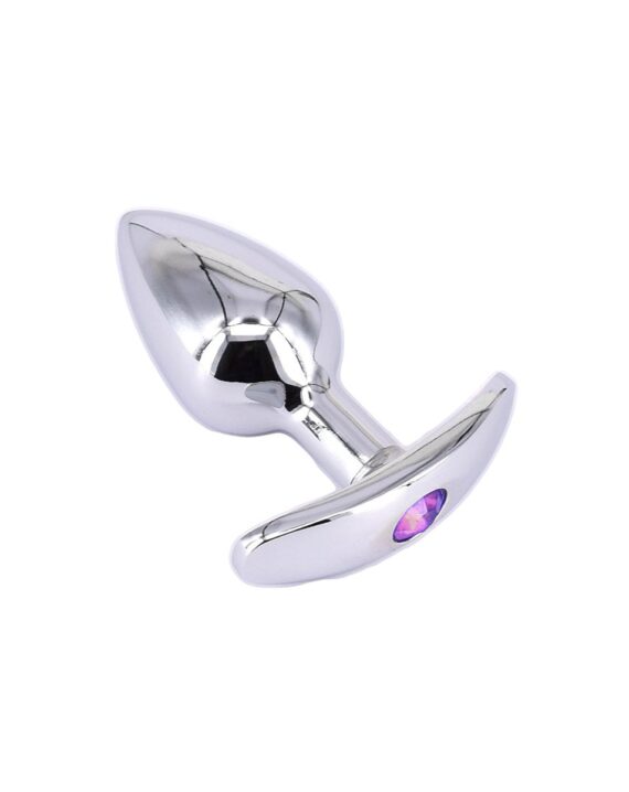 Plug Anal S Joya Pequeña Rosa Plateado