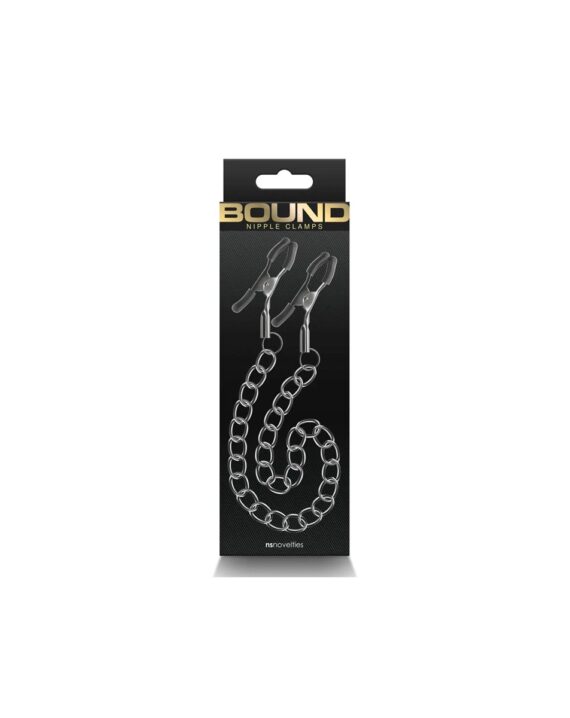 Pinzas Para Pezones Cadena Negra Bound T1