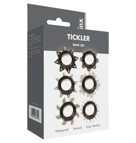 Anillos Texturizados Retardantes De Silicona Tickler x6