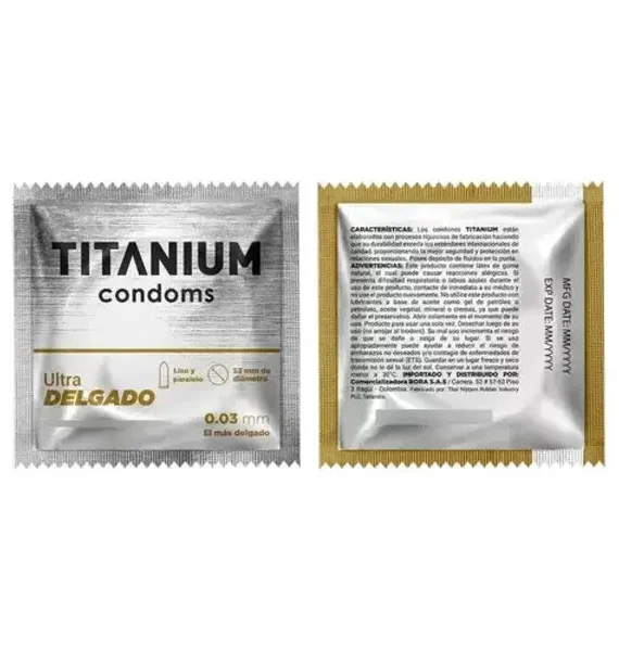 Preservativos Titanium Ultra Delgado - Imagen 2