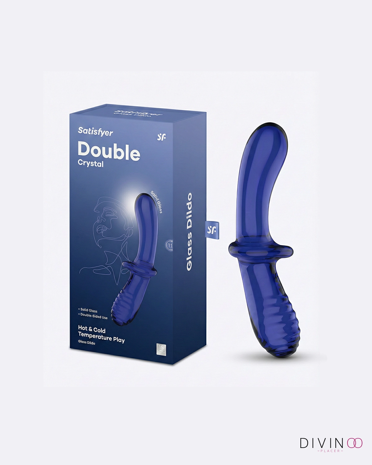 Satisfyer Double Crystal Azul | Doble Extremo en Cristal y Juego de Temperaturas Satisfyer Double Crystal Azul | Doble Extremo en Cristal y Juego de Temperaturas