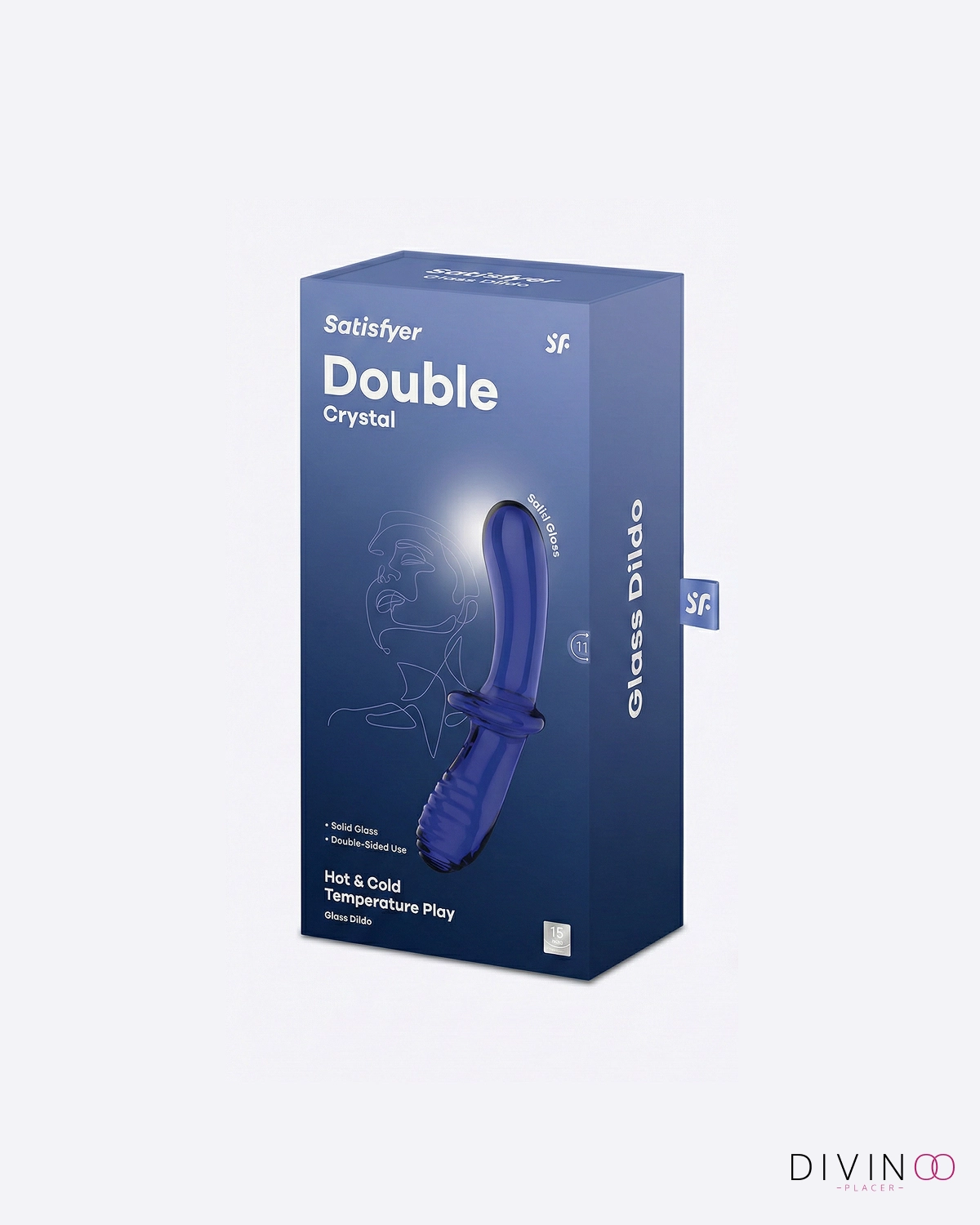 Satisfyer Double Crystal Azul | Doble Extremo en Cristal y Juego de Temperaturas Satisfyer Double Crystal Azul | Doble Extremo en Cristal y Juego de Temperaturas
