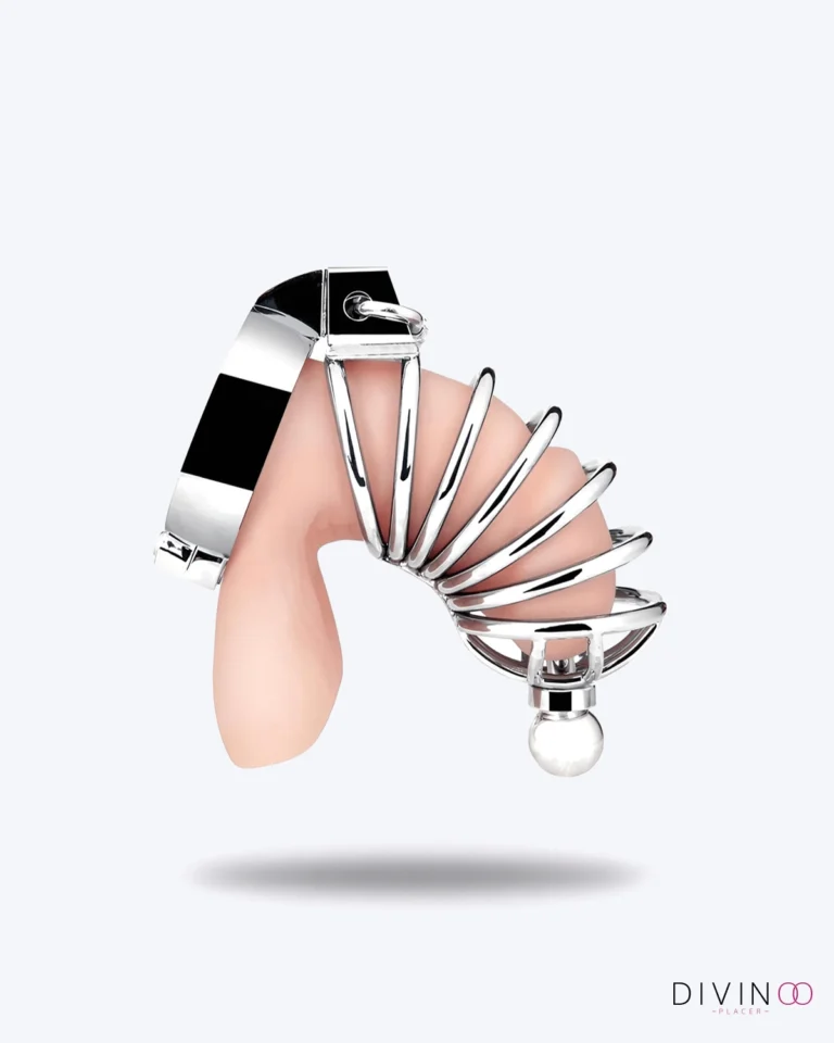 Jaula de Castidad Acero Inoxidable con Sonda Uretral | Candado y Llaves