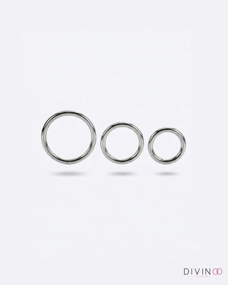 Pack 3 Anillos Retardantes de Acero Inoxidable | 3 Tamaños (3.8–5.2 cm)