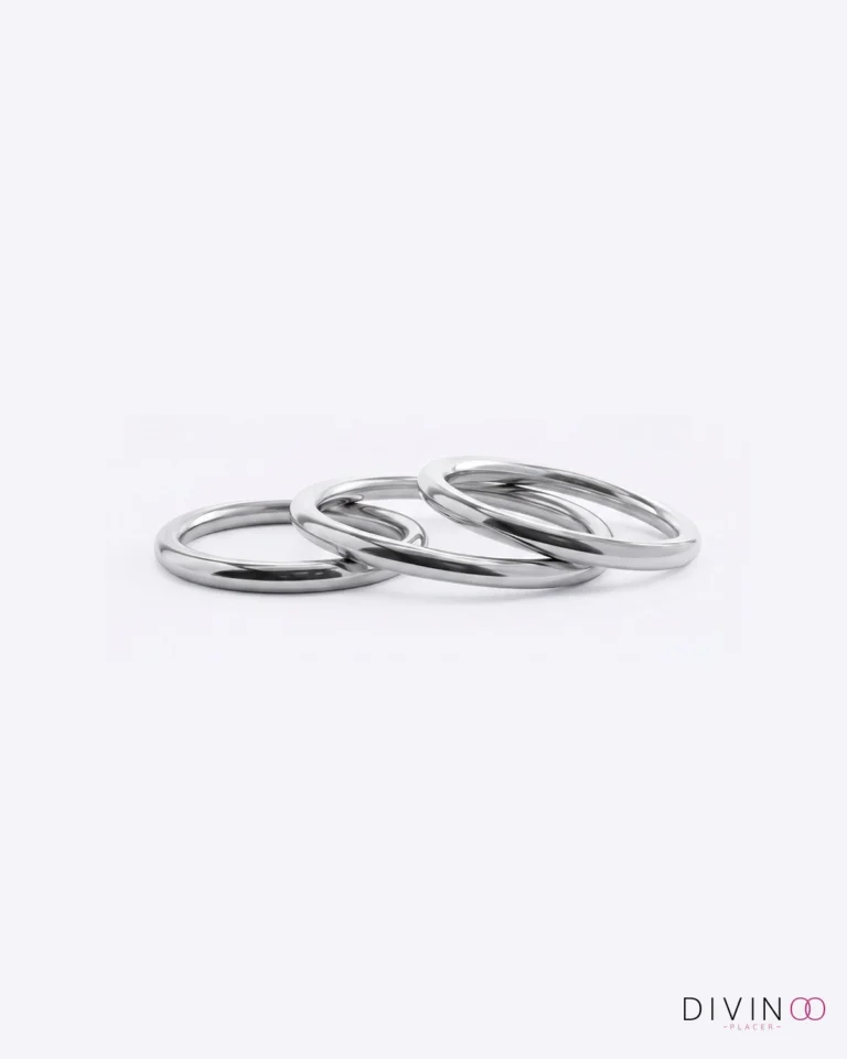Pack 3 Anillos Retardantes de Acero Inoxidable | 3 Tamaños (3.8–5.2 cm)
