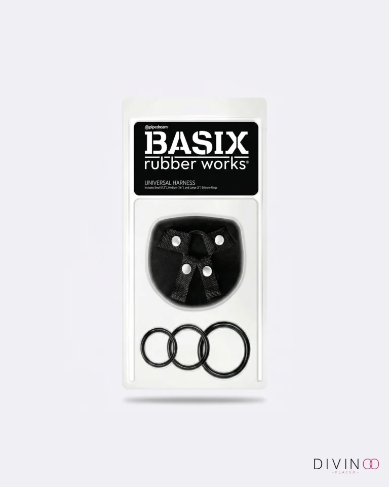 Arnés Universal Basix con 3 Anillos | Ajustable y Cómodo (Negro)