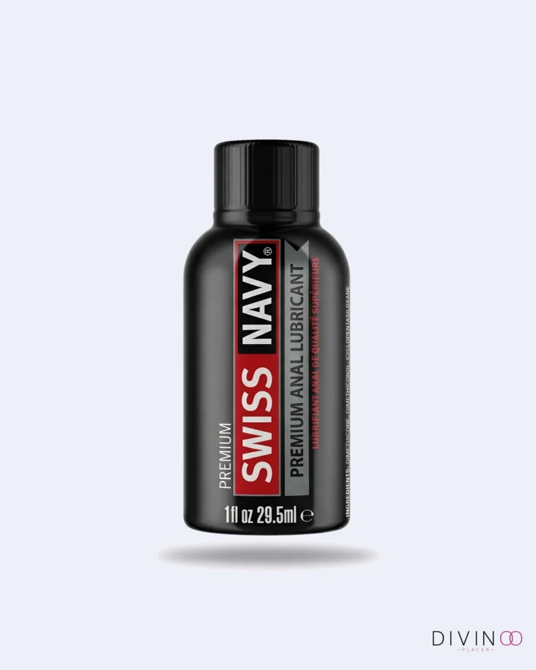 Lubricante Anal Swiss Navy Premium Siliconado 1 oz (30 ml) | Textura Acolchada con Clavo y Vitamina E