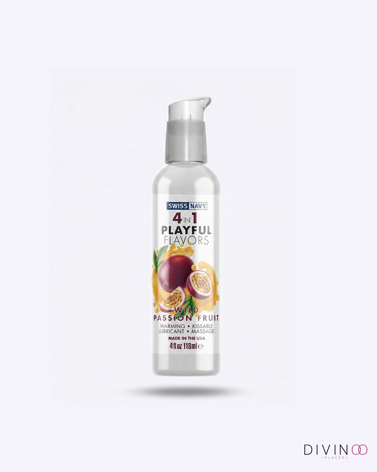 Lubricante Swiss Navy 4 en 1 Maracuyá 118 ml | Base de Agua con Sabor Lubricante Swiss Navy 4 en 1 Maracuyá 118 ml | Base de Agua con Sabor