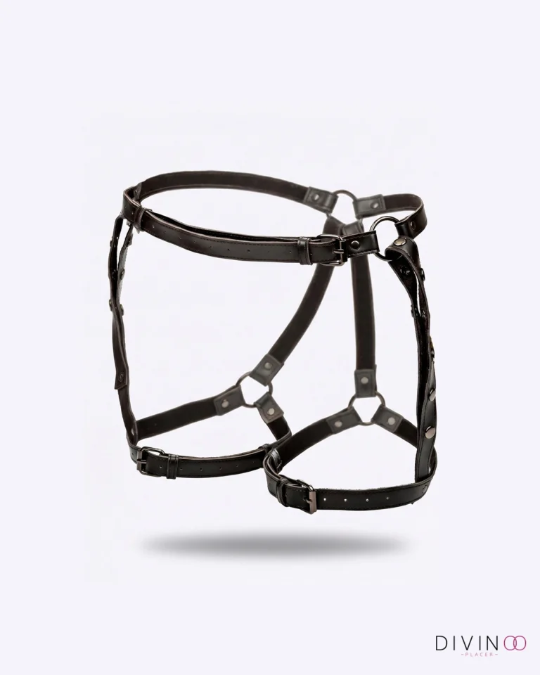 Arnés Clásico Negro Ajustable CalExotics | Talla Única, Cintura y Muslos