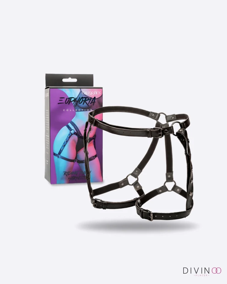 Arnés Clásico Negro Ajustable CalExotics | Talla Única, Cintura y Muslos