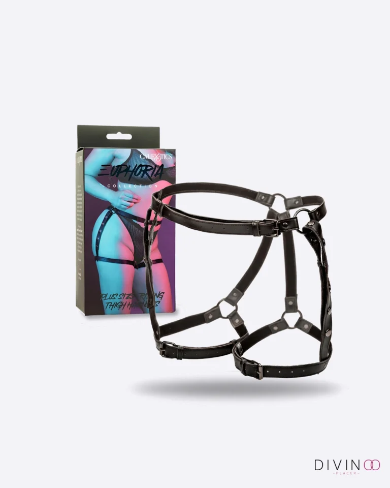 Arnés Clásico Negro Plus Size CalExotics | Ajustable Cintura y Muslos