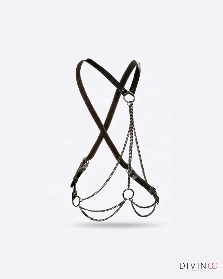 Arnés con Cadenas Plus Size CalExotics Negro | Ajustable y Decorativo