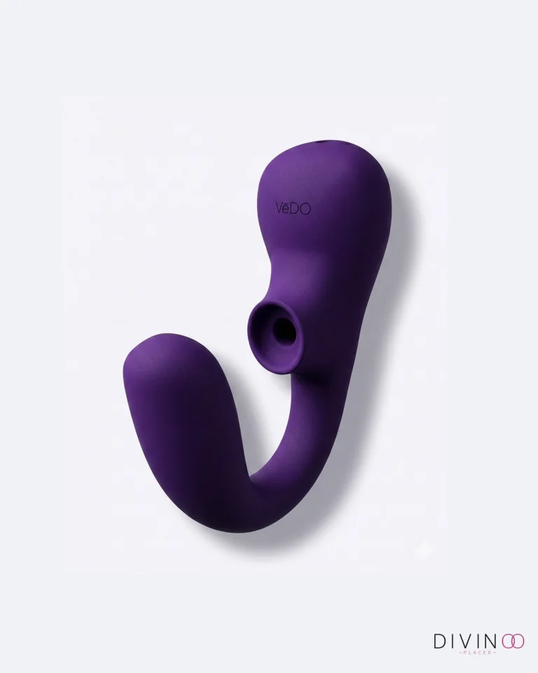 Vibrador Dual con Succión SUKI Plus Morado | 6 Modos + 10 Vibraciones