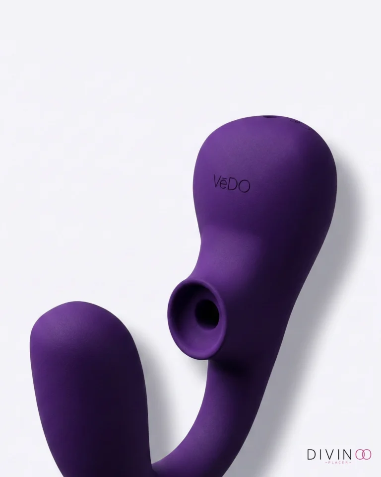 Vibrador Dual con Succión SUKI Plus Morado | 6 Modos + 10 Vibraciones