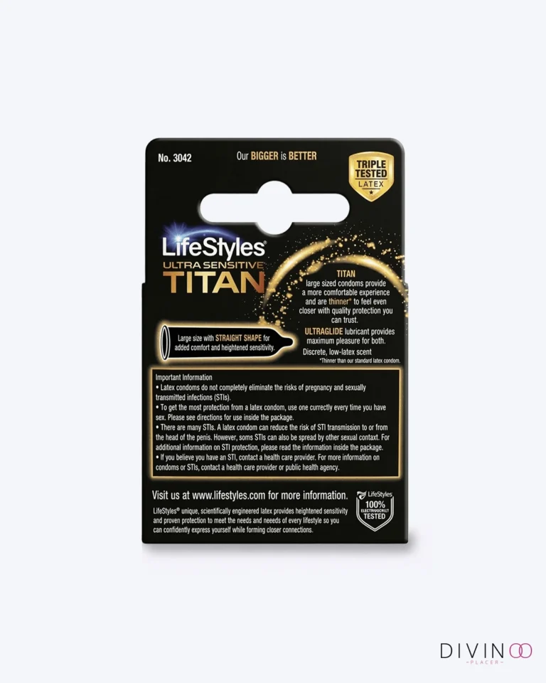 Preservativos Largos Titan LifeStyles Ultra | Sensibilidad y Comodidad