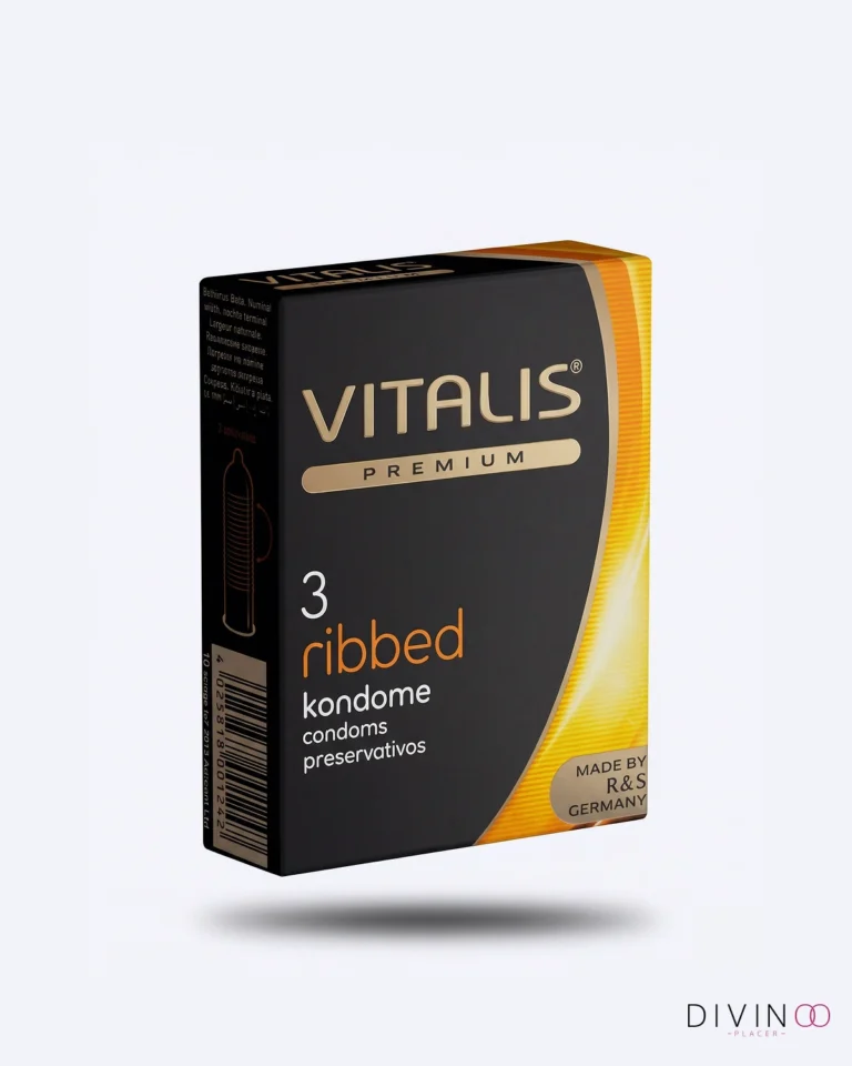 Preservativos Vitalis Ribbed x3 | Texturizados para Mayor Sensación