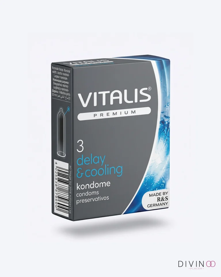 Preservativos Vitalis Delay-Cooling x3 | Sensación Fría y Mayor Confort