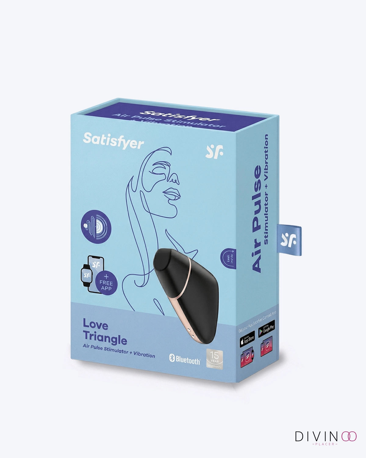 Succionador con Aplicación Satisfyer Love Triangle | Air Pulse y Control por App Succionador con Aplicación Satisfyer Love Triangle | Air Pulse y Control por App
