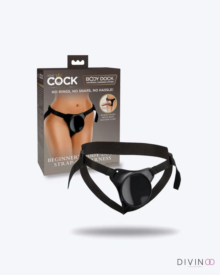 Arnés Beginners Body Dock King Cock Negro | Ajustable y Compatible con Ventosa