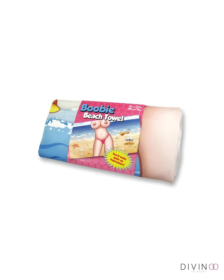 Toalla playera de senos Boobie Beach Towel | Divertida y ligera