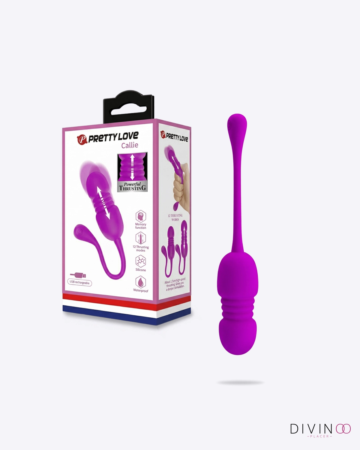 Huevo Vibrador Callie de Pretty Love Fucsia | 12 Vibraciones y Memoria Huevo Vibrador Callie de Pretty Love Fucsia | 12 Vibraciones y Memoria
