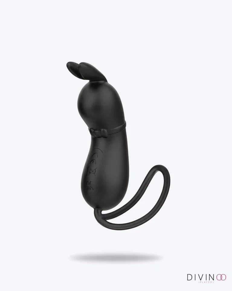 Huevo Vibrador Rabbit Pretty Love Negro | 7 Modos y Diseño Versátil