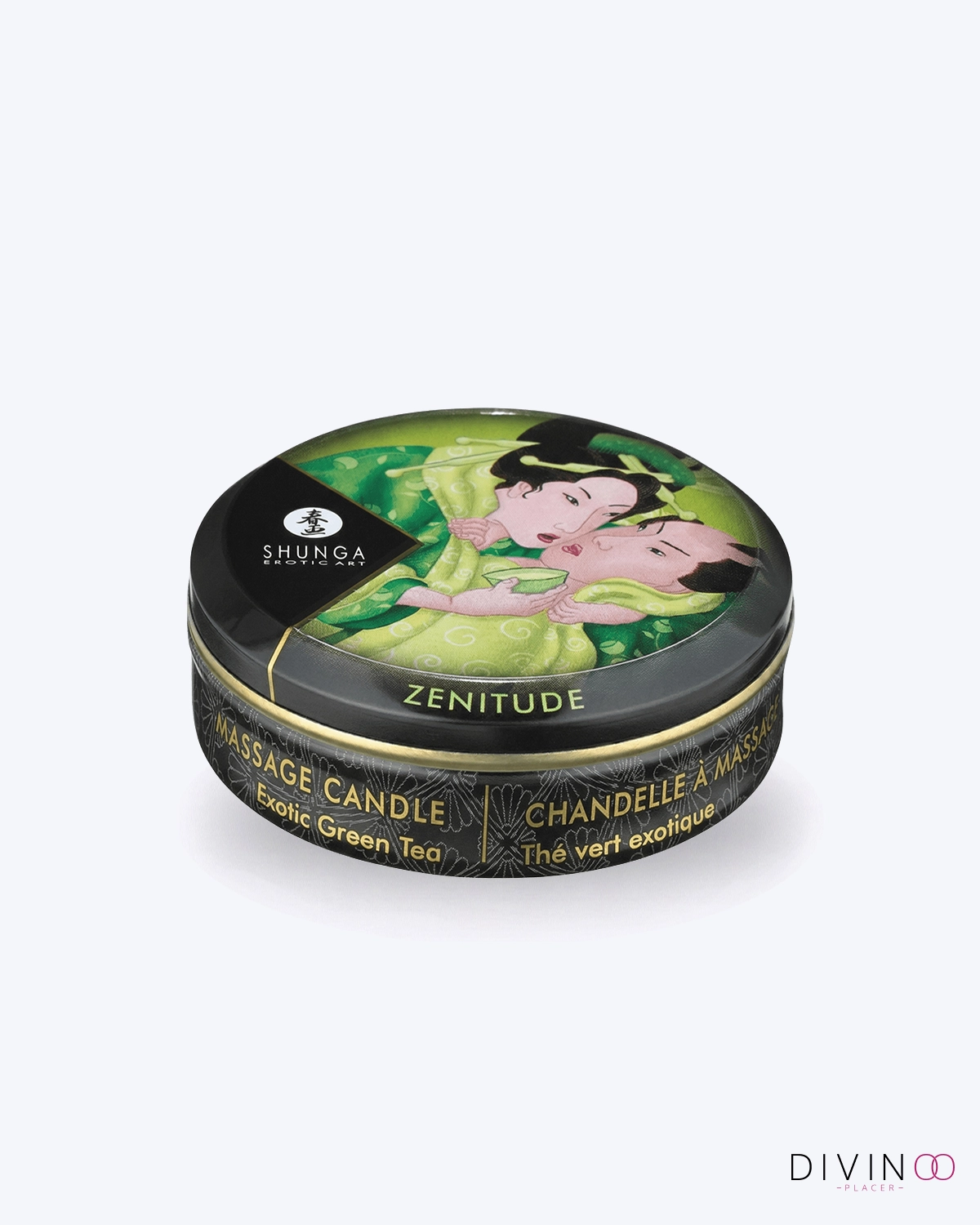 Vela aroma a Té Verde Shunga para masajes | Cera de Masaje Sensorial Vela aroma a Té Verde Shunga para masajes | Cera de Masaje Sensorial