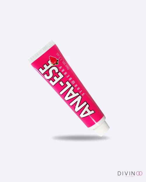 Lubricante Anal Sabor a Fresa Base Agua | Suavidad y Deslizamiento - Divino  Placer
