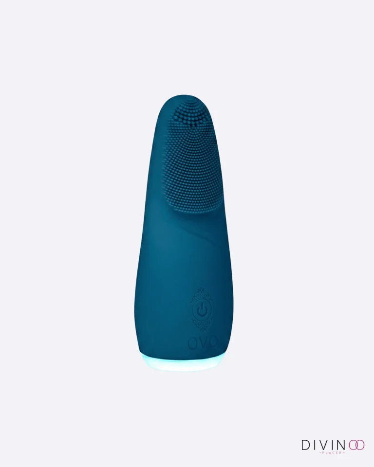 Masajeador Clítorial Kiran Layon Azul Ovo | Texturizado, Recargable y Resistente al Agua