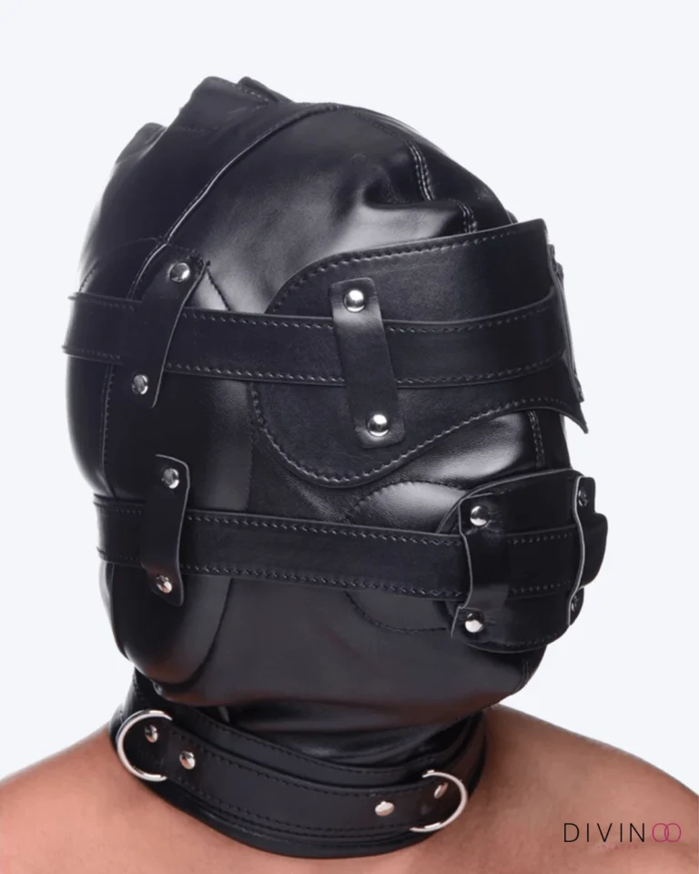 Mascara Hood with Penis Gag Master Series | Accesorio Sensorial BDSM