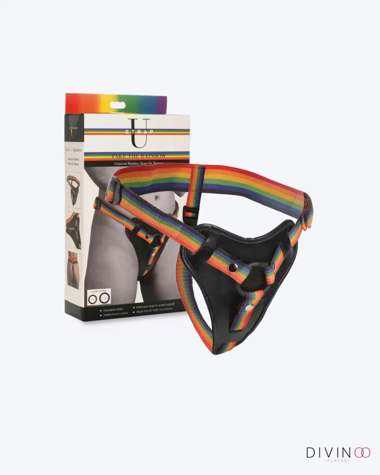 Arnés Rainbow Universal Strap On | Ajustable, Ergonómico y con 2 Anillos