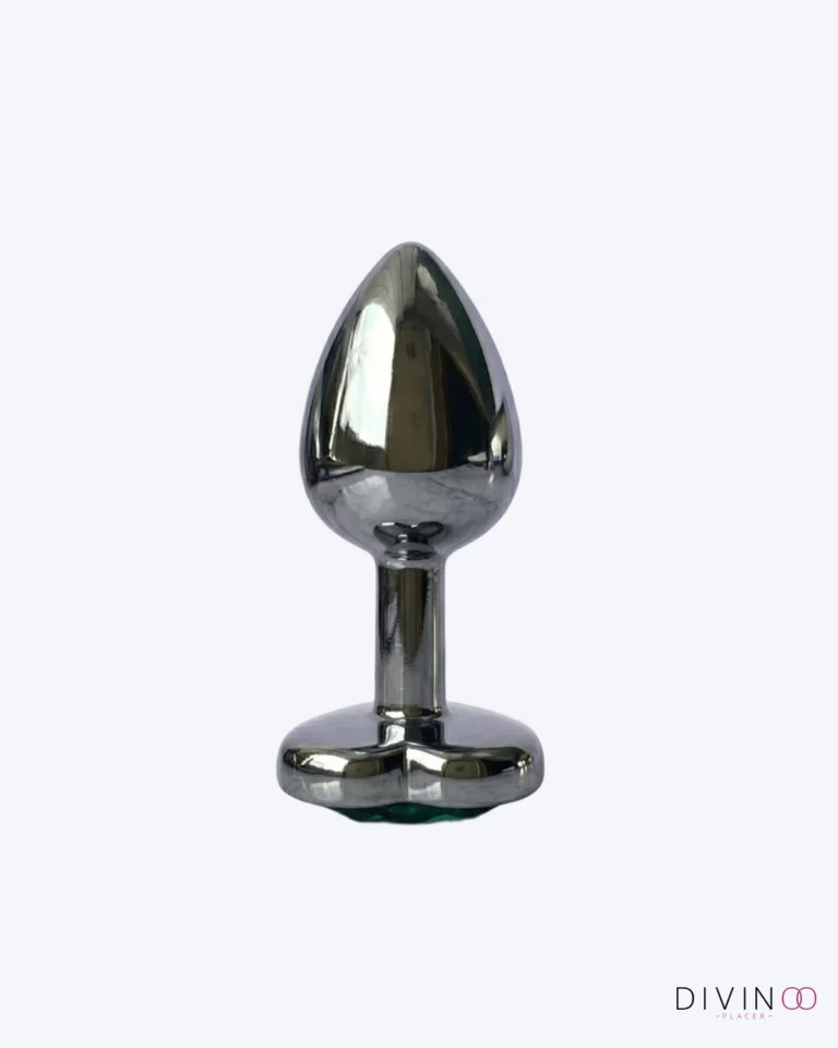 Plug Anal S Negro Con Joya Azul DP | Elegancia y Comodidad